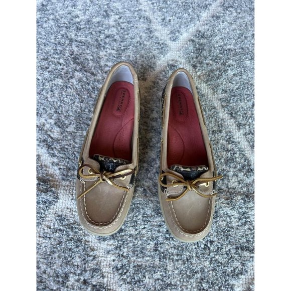 Sperry Topsider Cheetah Print Shoes - Womens size 8 - Picture 4 of 7